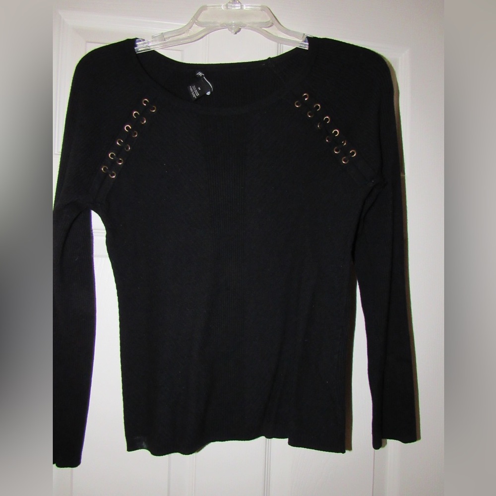 Black knit sweater